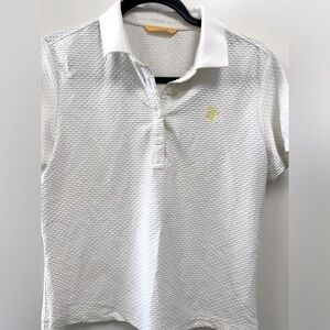 Louis castel Womens small golf shirt white Louis castel